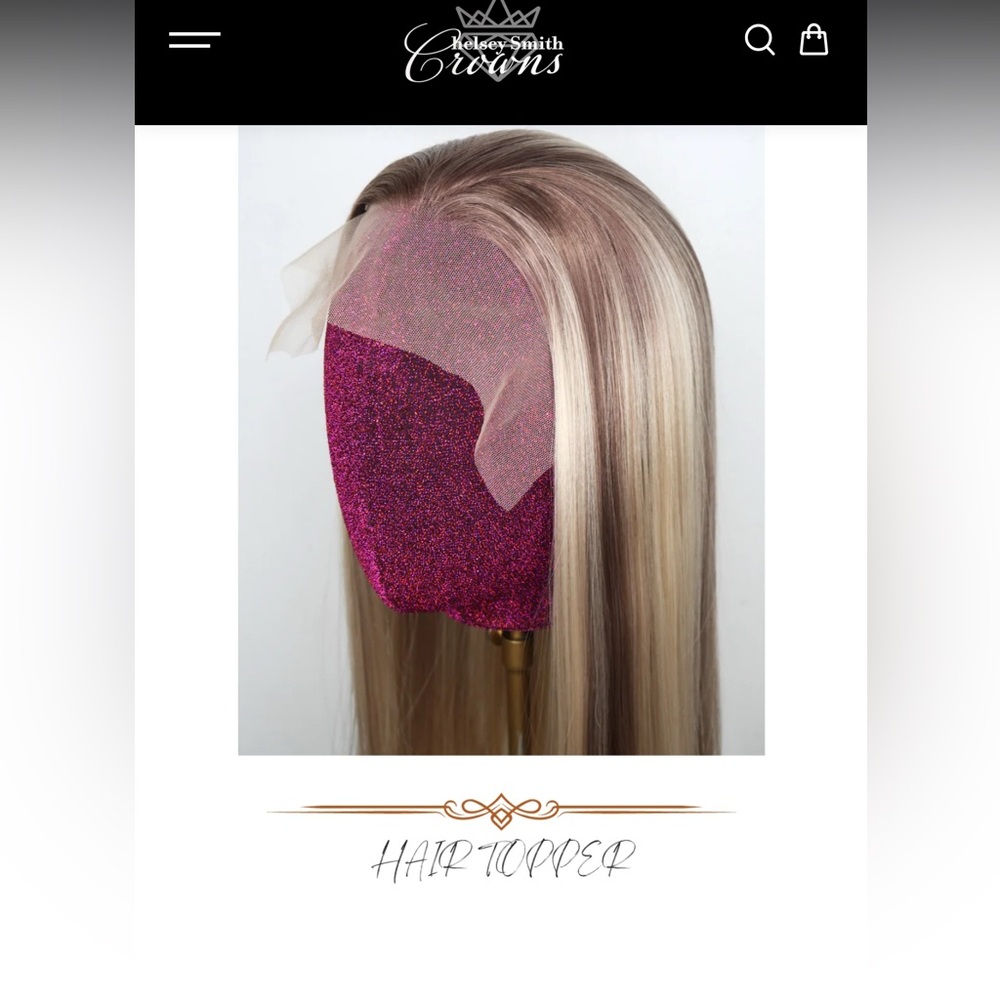 Chelsey Smith Cosmetics, CSC wigs, Bronde Luxe Topper Extensions